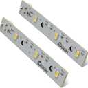 2PCS Refrigerator LED Light Boards Compatible with GE Refrigerator Replace# WR55X26671, Freezer Light Bulb, Fridge LED Light Bulbs Fit For GE Side By Side Models