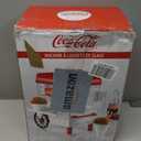 Nostalgia Coca-Cola Snow Cone Shaved Ice Machine - Coke Retro Table-Top Slushie Machine Makes 20 Icy Treats - Includes 2 Reusable Plastic Cups & Ice Scoop - White & Red