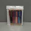 Fancy Metal Ballpoint Pens Floating Glitter Dynamic Liquid Sand Pen for Office Supplies, Black Ink, 10 Count(Mixed Color)