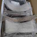 Christopher Knight Home Falcon Fabric Upholstered Dining Chairs Set of 2, Modern Wooden Dining Armchair, Curved Backrest Kitchen Side Chair, Living Room Accent Chair for Extra Seat, Light Ash+Beige