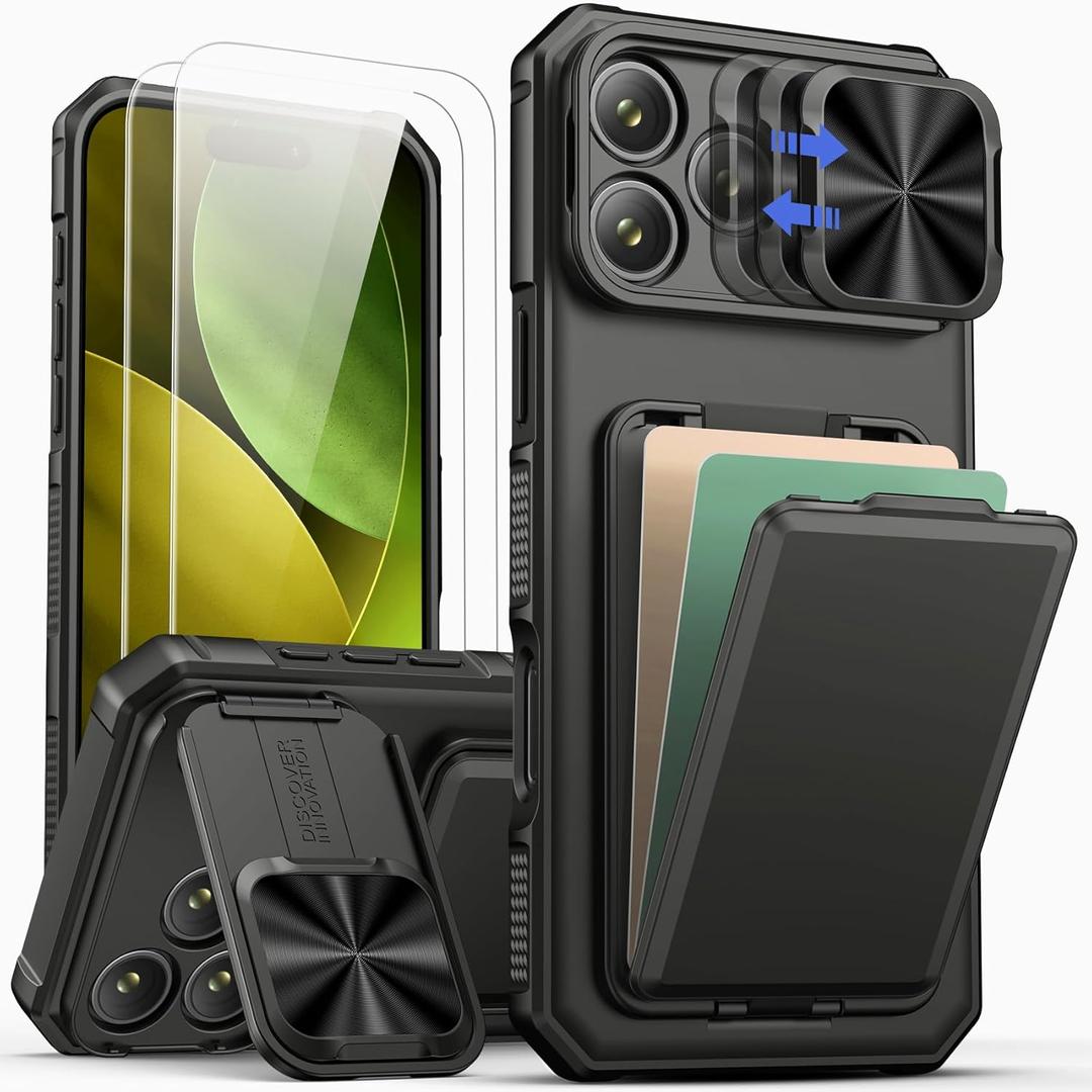 SSLOTSCASE for Samsung Galaxy S25 Ultra Case, Dark Black