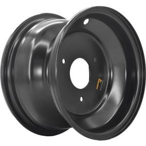 8" Front Wheel Rim with 3 Holes Fits for Most ATV Go Kart Off-Road Dirt Pit Bike Quad Dirt Bikes Street Bikes (Front-Black)