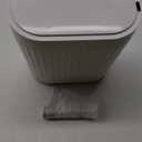 ELPHECO Automatic Motion Sensor Trash Can - 2 Gallon Slimline for Bathroom, Bedroom, Kitchen, Office - White with Gold Trim