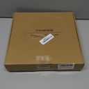 Wall Clock, Classic Wood Style Finish, 13 Inch Non-Ticking Silent Battery Operated Quartz Analog with Perpetual Calendar and F Temperature Display, Home, Office Dcor (Chestnut Brown)