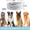 Raised/Elevated Ceramic Dog Bowl for Medium Large Sized Breeds,Large Dog Food Water Bowl with Stand,8 in Non Slip Heavy Weighted 1800ml/ 7.6 Cups/60 OZ Marble Grey