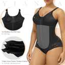 YIANNA Fajas Colombianas Moldeadoras Postpartum Tummy Control Shapewear for Women Body Shaper Girdles Compression Garment (Black, XXL)