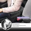 LUWU for 2022 2023 2024 2025 Volkswagen Taos Center Console Cover 2024 2025 Taos S/SE/SEL Accessories Armrest Cover Armrest Console Cover Soft Leather (Grid Black)