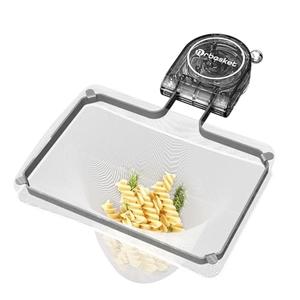 Kitchen Sink Strainer with Filter Mesh Bag, Food Waste Filter Basket, Suction Cup Folding Washing Vegetables and Fruits Drying Bag Holder