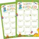 2 Pack Happy Birthday Bulletin Board Decorations Dinosaur Classroom Bday Chart Class Birthday Calendar Posters Back to School Classroom Wall Decorations Teacher Supplies Kindergarten Elementary