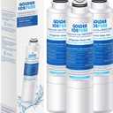 GOLDEN ICEPURE RWF0700A Refrigerator Water Filter Replacement for Samsung DA29-00020B, HAF-CIN/EXP, RF263BEAESR, RF28HMEDBSR, RF28HFEDTSR, RF28HFEDBSR, 3PACK