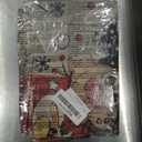 Reindeer Santa Claus Snowflake Christmas Placemats Set of 4, 12x18 Inch Seasonal Winter Table Mats for Party Kitchen Dining Decoration