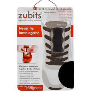 Magnetic Lacing Solution, No Tie Easy Long-Lasting Shoelace Magnets (2 In Pack) (2 - Adult / Youth, Black)