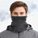 Winter Neck Gaiters for Men Neck Warmer Winter Scarves Fleece Ski Accessories Nose Ear Face Mask Cold Weather Outdoor