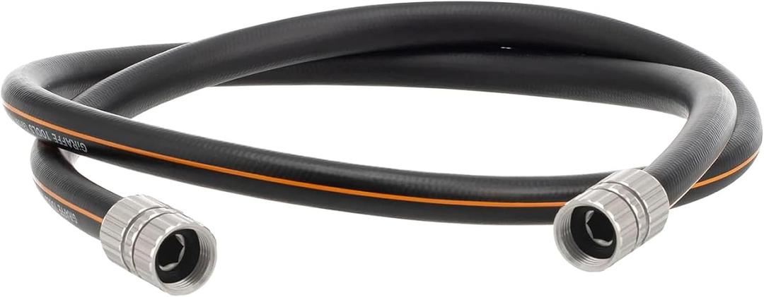 Giraffe Tools Garden Hose 5/8", Custom Length, Heavy Duty, No Kink, Flexible, Rubber Garden Hose, Leakproof Water Hose, 600 Burst PSI, 5ft Female to Female Hose