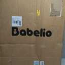 BABELIO Safety Gate Door Fits for Stairs, Narrow and Wide Doorways with Auto Close, Easy Install, No Drilling, Pressure Mounted for Baby, Child, Pets, Dog/Puppy, 26''-40'', White