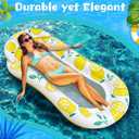 2 Pcs Inflatable Pool Float Mat Rafts with Headrest 59x31 Inch Loungers Sun Tanning Float for Adult Cool Water Hammock Chair for Summer Swimming Pool Lake Beach Party Toys