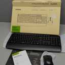 seenda Wireless Bluetooth Keyboard and Mouse Combo, COE200 Ergonomic Wireless Keyboard Mouse with Wrist Rest, MultiDevice Connection, FullSize, Compatible for Computer/Laptop/Mac/MacBook, Black