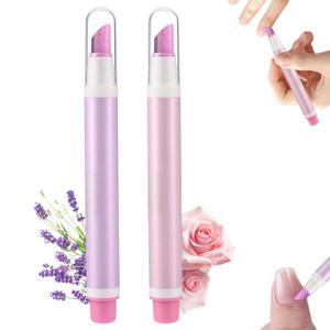 2-in-1 Cuticle Pusher & Oil Pen, New Cuticle Oil Pusher Pen, Portable Nail Care Pen Instant Cuticle Remover Tools for Dry Nails Hangnails Moisturizes Strengthens Brightens (2 PCS)