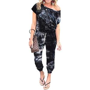 PRETTYGARDEN Jumpsuits for Women 2025 Dressy Casual Off Shoulder Romper Outfits Spring Vacation Travel Summer Lounge Clothes XL