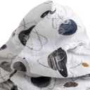 Little Unicorn Premium Cotton Swaddle Baby Blanket | Breathable Fabric | for swaddling, Play, Nursing & More (Planetary)