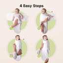 Baby Swaddle Sleep Sacks with Zipper - 3-Pack Swaddles for Newborns 0-3 Months, Infant, Baby Girls, Boys, Soft & Durable Newborn Sleep Sack, Easy Diaper Change Swaddling Blanket (Cloud, OS)
