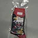 BISOUSOX Funny Socks for Men, Crazy Novelty Mens Dress Socks, Silly Funky Birthday & Father's Day Socks Size 8-12 (Black)