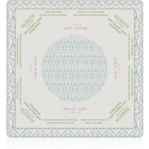 NATSUNO Grandmillennial Pink and Blue Floral Mahjong Mat 21.5x21.5inch