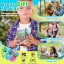 Vvinca Walkie Talkies for Kids Rechargeable, Long Range Walkie Talkie Toys for 3-12 Boys Girls Christmas Birthday Gifts, 2 Way Radio 22 CH VOX with Li-ion Battery Flashlight for Family Camping Hiking