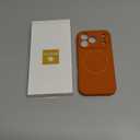 Miracase Magnetic for iPhone 17 Pro Case, Compatible with MagSafe, Integrated Silicone Camera Control Cover, 3.0mm Thicken Shockproof Drop Protection Phone Case for 17 Pro,Orange