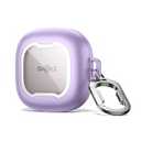 SURITCH for SHOKZ New OpenFit 2 Case Cover, Magnetic Locking Cases for SHOKZ OpenFit 2 Open-Ear Headphones, Shockproof Bumper Protective Covers with Carabiner & Keyring & Cleaner Kit, Purple