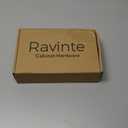 Ravinte 10 Pack 3" Drawer Pulls Flat Black Cabinet Cup Pulls Kitchen Hardware Cabinet Handles Drawer Handles Knobs 3 inch Hole Center