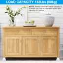 PATIKIL 1.5" Plate Swivel Caster Wheels, 4 Pcs Silent Fixed Plate Casters with M4 Screws Load Capacity 132Lbs for Furniture Cart Trolley, Black(1 with Brake, 1 Without Brake)