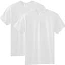 Comfort Colors Short Sleeve Tee, Style G1717 (Large, White (2-pack))