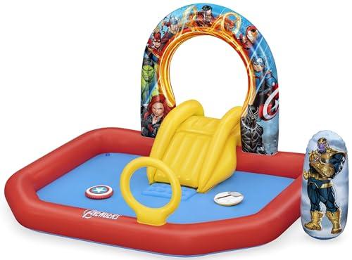 Bestway Marvel's Avengers Assemble Kids Inflatable Water Play Center | Outdoor Summer Pool Toy for Children Ages 2+