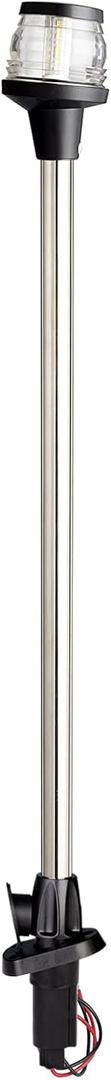 Young Marine All-Around LED Navigation Light with 2-Pin Standard Pole, 24" with Base