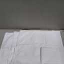 Kingnex 4 Pack Feather Proof Pillow Protectors 18x18 Waterproof Cover for Goose Down Square Throw Pillows (White)