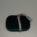 CARIEDO Women's Rhinestones Evening Handbag Crystal Clutch Bridal Purse for Wedding Prom Night Out Party (Jm8700-green)