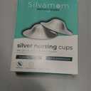Silvamom 925 Pure Silver Nursing Cups  Silver Nipple Shields for Breastfeeding Moms  Soothes & Protects - Breastfeeding Essentials (X-Large)