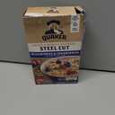 Quaker, Instant Steel Cut Oatmeal, Cranberries And Blueberries, 8 Ct