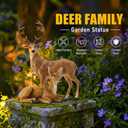 Resin Female Deer & Standing Male Deer Figurine Animals Statue Home Garden Yard Ornament Lawn Outdoor Patio Decor