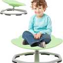 Kids Sensory Swivel Chair, Autism Spinning Chair for Kids Sensory, Sensory Toy Chair, Training Body Coordination (Green)