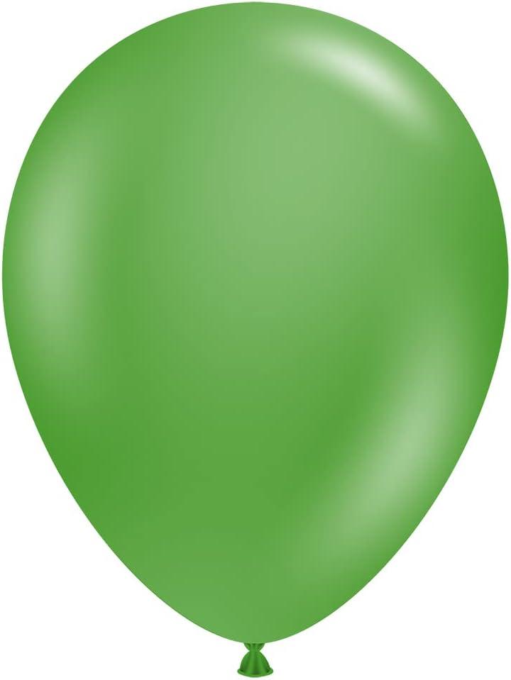 Tuf-Tex 11" Premium Helium Quality Decorator Balloons, Green, 100 Count