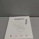 MAKAVO Magnetic for Samsung Galaxy Z Fold 5 Case [Compatible with MagSafe] Slim Translucent Matte Hard Back & Soft Black Bumper, Military Grade Drop Proof Cover, Shockproof Phone Case