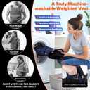 Sportneer Adjustable Weighted Vest Weights: 2-42 lbs Washable Weight Vest for Walking 16 In 1 Fast Adjust Rucking Vest for Women and Men Home Gym Running Jogging Strength Training Vests