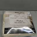 Mueller Luxury 6 PC Full Size Bed Sheets, Super Soft 1800, Deep Pocket up to 16" Full Size Sheets, Transfers Heat, Breathes Better, Hypoallergenic, Wrinkle-Resistant, Oeko-TEX, Cream