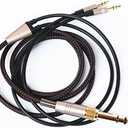 NEW NEOMUSICIA Replacement Cable Compatible with Hifiman HE4XX, HE-400i (The Latest Version with Both 3.5mm Plug) Headphones 3.5mm / 6.35mm to Dual 3.5mm Jack Male Cord 3meters/9.9ft