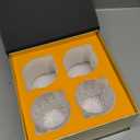 KANARS Old Fashioned Whiskey Glasses with Luxury Box - 10 Oz Rocks Barware For Scotch, Bourbon, Liquor and Cocktail Drinks - Set of 4 - Men Gift