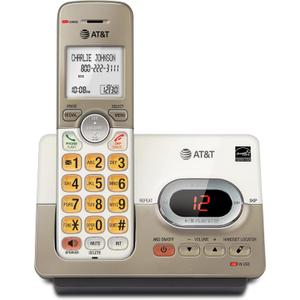 AT&T EL52113 Cordless Phone with Answering System & Extra-large Backlit Keys Light champagne