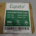 Eupako 5 oz Clear Plastic Dessert Cups 100 Pack Small Clear Plastic Tumbler Cups Great for Desserts, Appetizers, Puddings, Mousse (EXP 12/30/56)