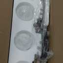 Ralbay Mid Century Modern Bathroom Vanity Lights Black and Gold Milky Glass Modern Bathroom Vanity Lights Over Mirror, Black/Golden 3-Light (Exclude Bulb)